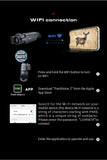 Monoculaire Thermique Télémétrie Laser 1000m, NETD ≤ 20mK Connexion WiFi Idéal pour la Chasse