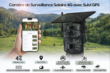 Caméra de Chasse 4G Solaire 3MP HD avec GPS, Vision Nocturne, Suivi à Distance