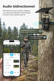 Caméra de Chasse 4G Solaire 3MP HD avec GPS, Vision Nocturne, Suivi à Distance