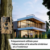 Caméra de Chasse 8K 60MP avec Vision Nocturne Infrarouge Étanche IP66 Extérieur