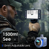 Monoculaire Thermique 384x288 IR X3 Imageur 60Hz pour Android, Caméra de Vision Nocturne