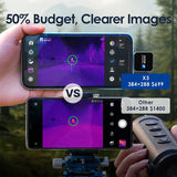Monoculaire Thermique 384x288 IR X3 Imageur 60Hz pour Android, Caméra de Vision Nocturne