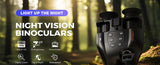Jumelles de Vision Nocturne Zoom 5X, 300m, Support pour Camping, Chasse