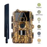 Caméra de Chasse 8K 60MP avec Vision Nocturne Infrarouge Étanche IP66 Extérieur