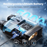 Jumelles de Vision Nocturne 4K 3" Zoom 8X Lampe Tactique Batterie 5000mAh Infrarouge