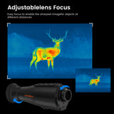 Monoculaire Thermique Zoom 8X Capteur 256x192, 60Hz OLED HD 1,43" Super-Résolution IA