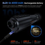 Monoculaire Thermique Zoom 8X Capteur 256x192, 60Hz OLED HD 1,43" Super-Résolution IA
