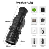 Monoculaire Thermique Capteur 384x288 Zoom 4X Micro-OLED 1047x768, 64 Go