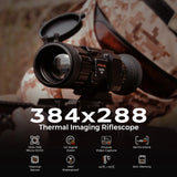 Monoculaire Thermique Capteur 384x288 Zoom 4X Micro-OLED 1047x768, 64 Go