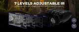 Jumelles de Vision Nocturne Zoom 5X, 300m, Support pour Camping, Chasse