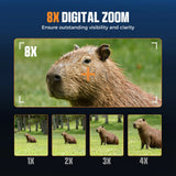 Jumelles de Vision Nocturne Écran 3", Batterie 5000mAh, Zoom 8X, Vidéo 4K