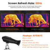 Monoculaire Thermique Zoom 8X Capteur 256x192, 60Hz OLED HD 1,43" Super-Résolution IA