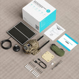 Caméra de Chasse 4G LTE Solaire sans Fil 360° 2K HD pour Surveillance, Sécurité et Chasse